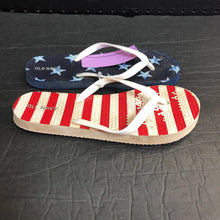 Load image into Gallery viewer, Girls USA Flip Flops
