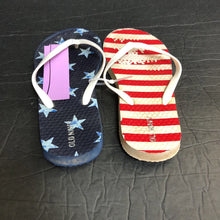 Load image into Gallery viewer, Girls USA Flip Flops
