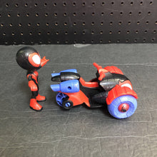 Load image into Gallery viewer, Spidey &amp; His Amazing Friends Motorcycle w/Miles Morales Figure
