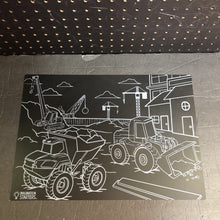 Load image into Gallery viewer, Construction Chalkboard Placemat (Imagination Starters)
