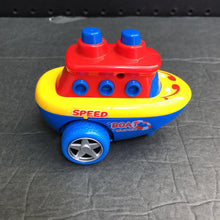 Load image into Gallery viewer, Bump &amp; Go Pullback Speed Boat
