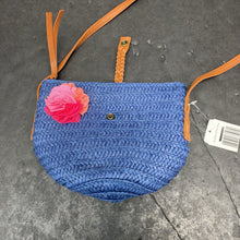 Load image into Gallery viewer, Flower Straw Bag (NEW) (Indigo Soul)
