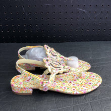 Load image into Gallery viewer, Girls Painted Petals Wylie Sandals (NEW)
