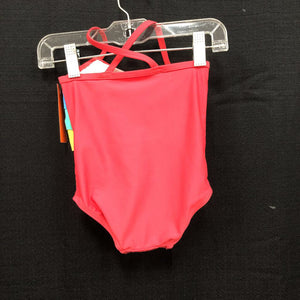 rainbow ruffles swimsuit
