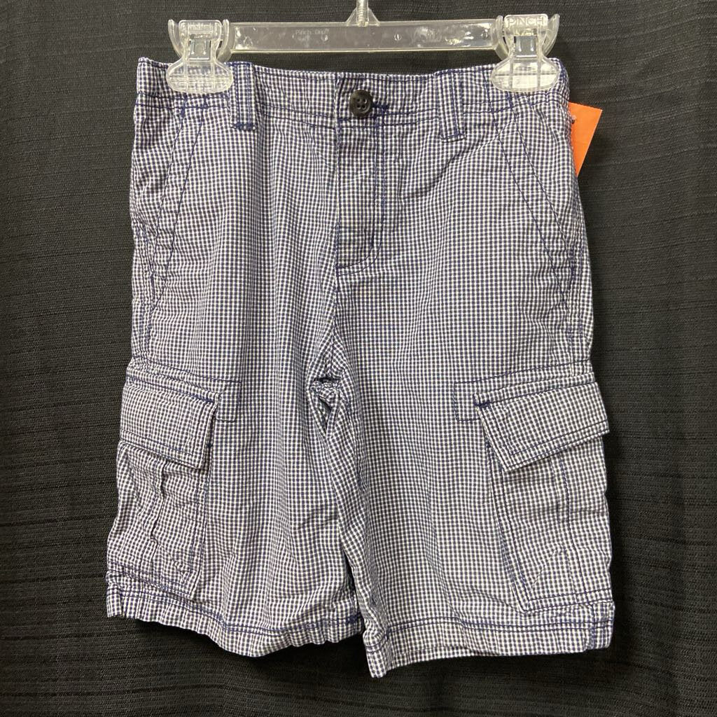 Plaid cargo shorts