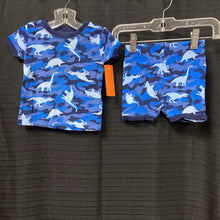Load image into Gallery viewer, 2pc camo dinosaur sleepwear
