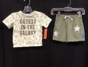 "cutest in the galaxy" 2pc yoda outfit