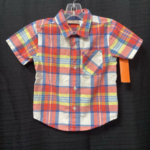 Plaid button down shirt