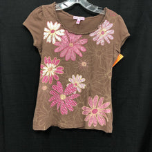 Load image into Gallery viewer, Sparkly Flower T-Shirt Top
