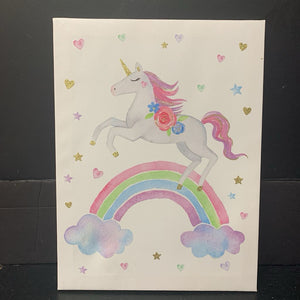 Sparkly Unicorn Canvas