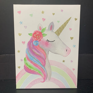 Sparkly Unicorn Canvas