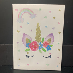 Sparkly Unicorn Canvas