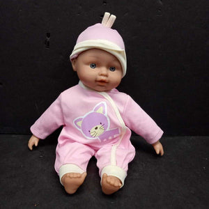 Baby Doll in Cat Outfit w/Hat