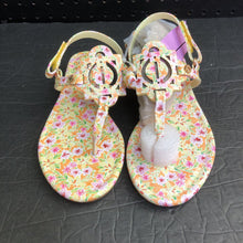 Load image into Gallery viewer, Girls Painted Petals Wylie Sandals (NEW)
