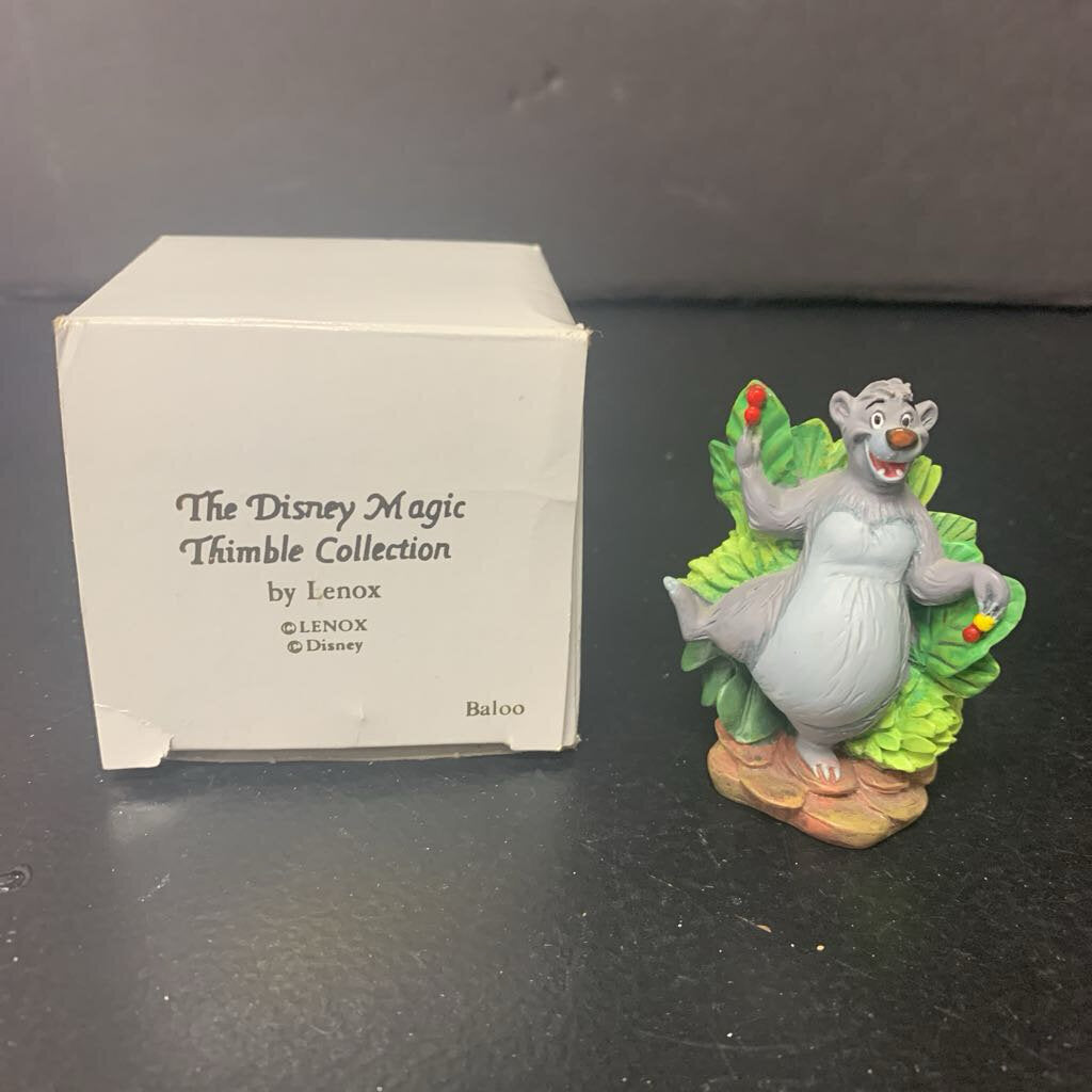 Lenox Disney Magic Thimble Collection Baloo Figurine