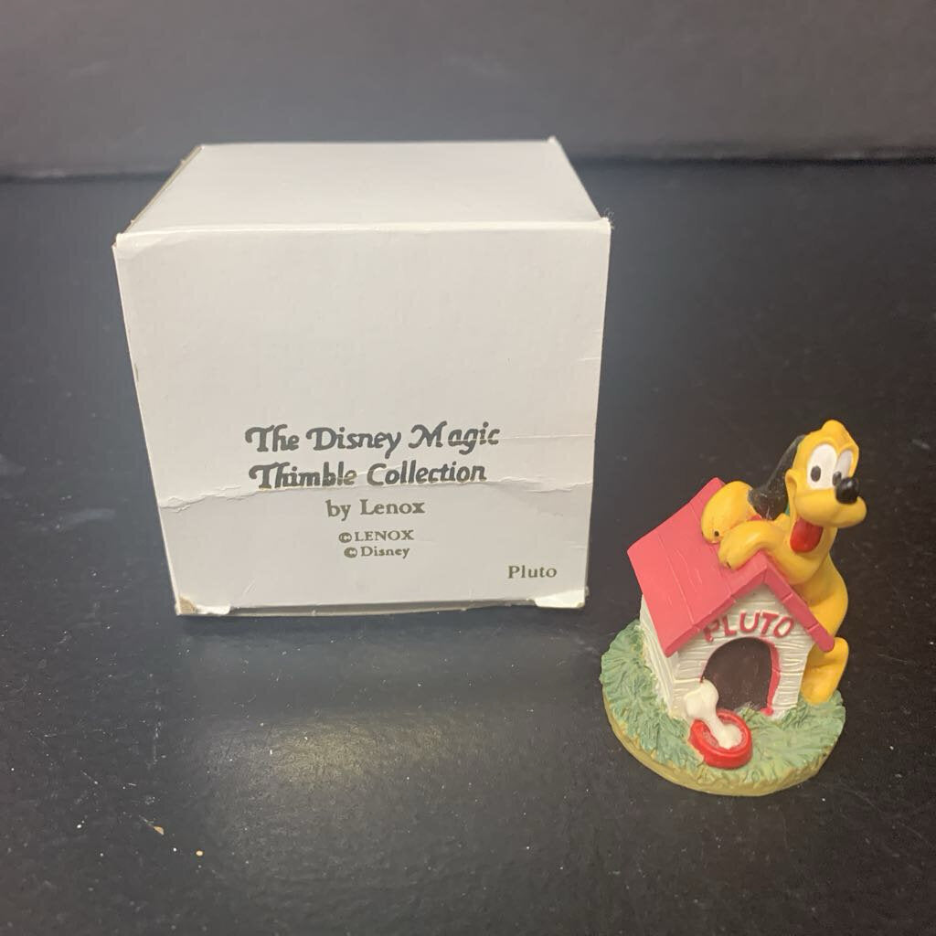 Lenox Disney Magic Thimble Collection Pluto Figurine