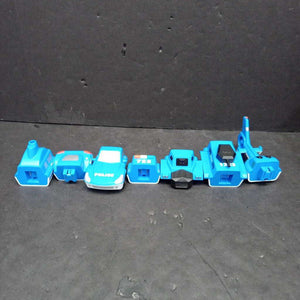 Magnetic Mix & Match Police Car Vehicles (Popular Plaything)