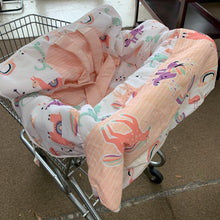 Load image into Gallery viewer, Unicorn Shopping Car/High Chair Cover
