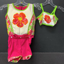 Load image into Gallery viewer, Child 3pc Flower Life Jacket/Life Vest Swim Suit
