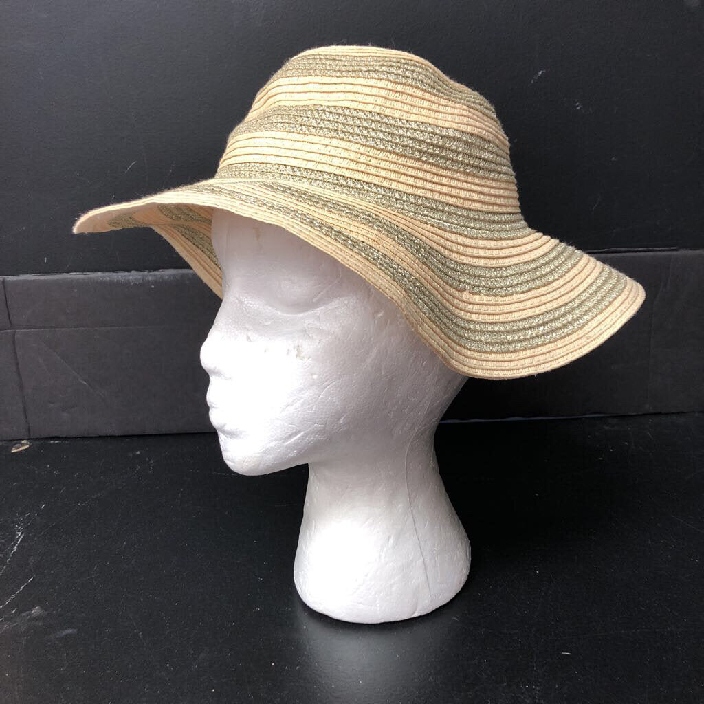 Girls Sparkly Straw Hat