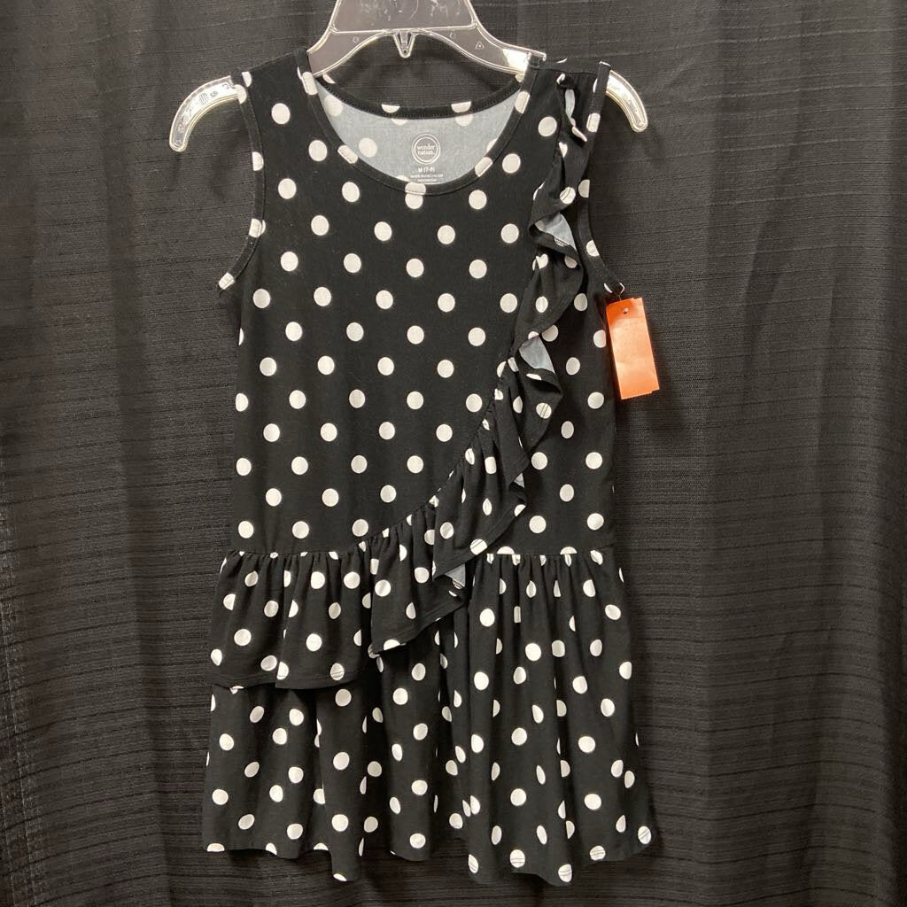 Polka Dot Ruffle Top