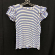 Load image into Gallery viewer, Striped Ruffle Sleeve Top
