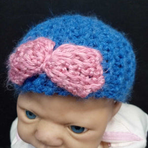 Girls Bow Knit Hat