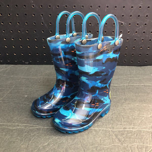 Boys Light Up Shark Rain Boots