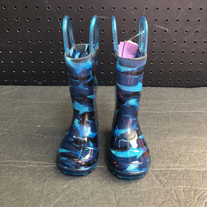 Boys Light Up Shark Rain Boots