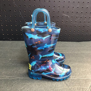 Boys Light Up Shark Rain Boots