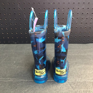 Boys Light Up Shark Rain Boots