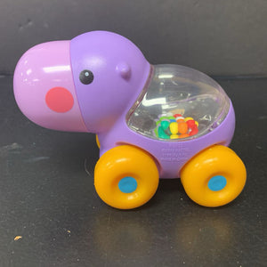 Poppity Pop Hippo Rattle Car