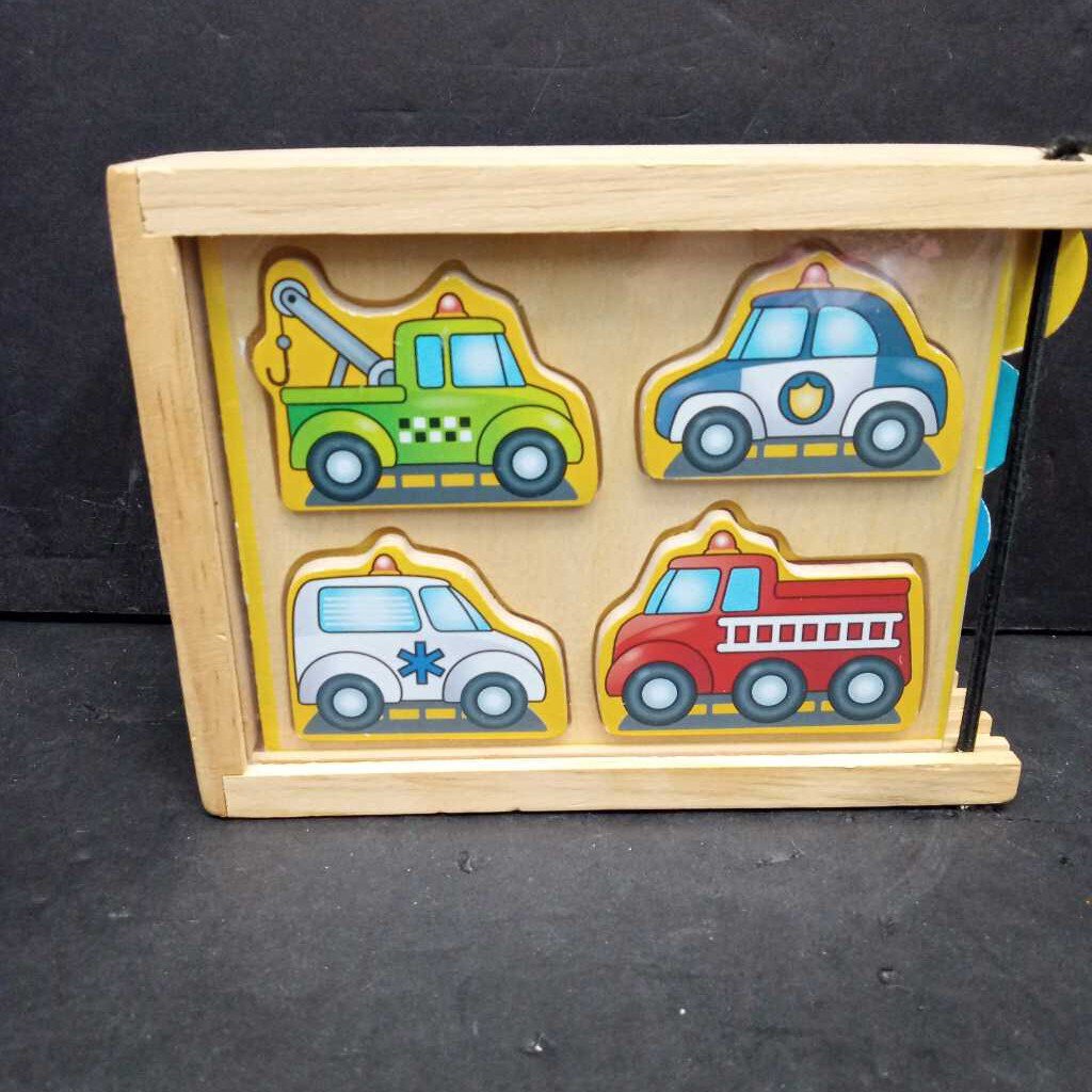 Vehicles Mini Wooden Puzzle Pack