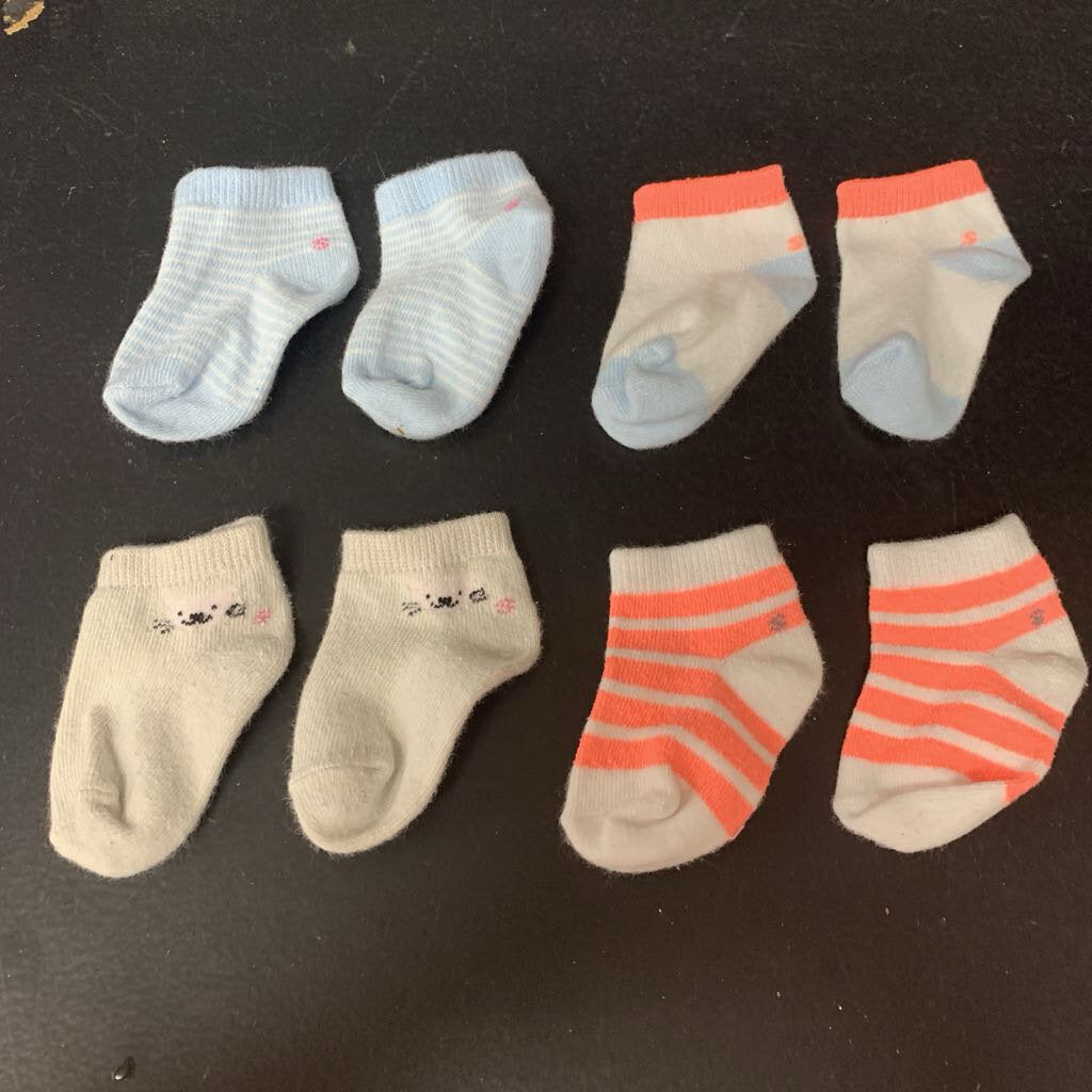 4pk Girls Socks