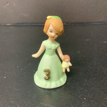 Load image into Gallery viewer, Birthday Girls Ceramic Figurine Age 3
