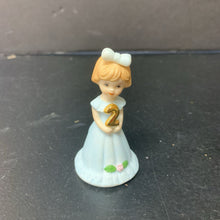 Load image into Gallery viewer, Birthday Girls Ceramic Figurine Age 2
