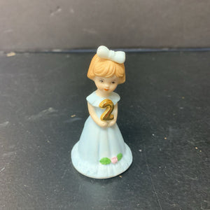 Birthday Girls Ceramic Figurine Age 2