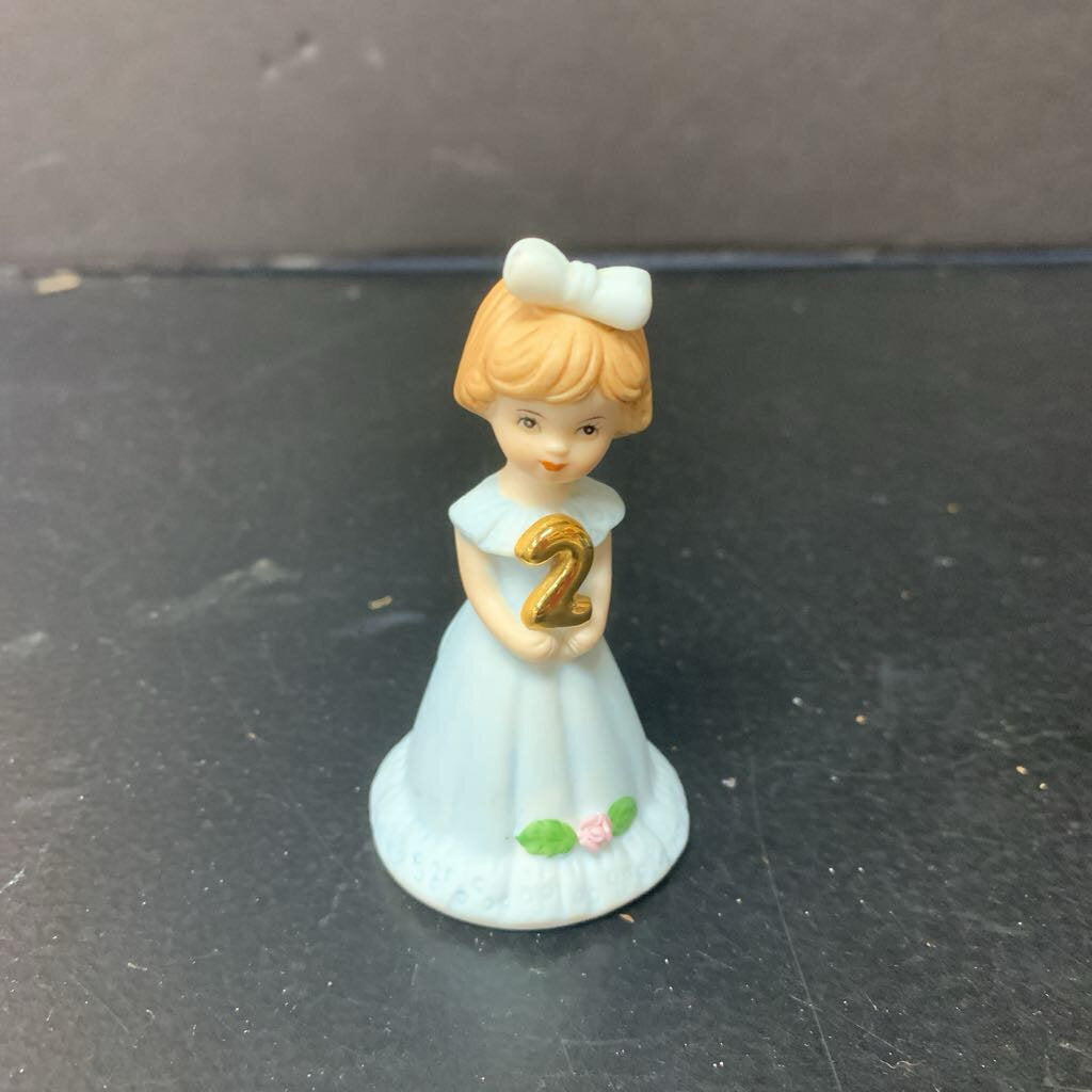Birthday Girls Ceramic Figurine Age 2