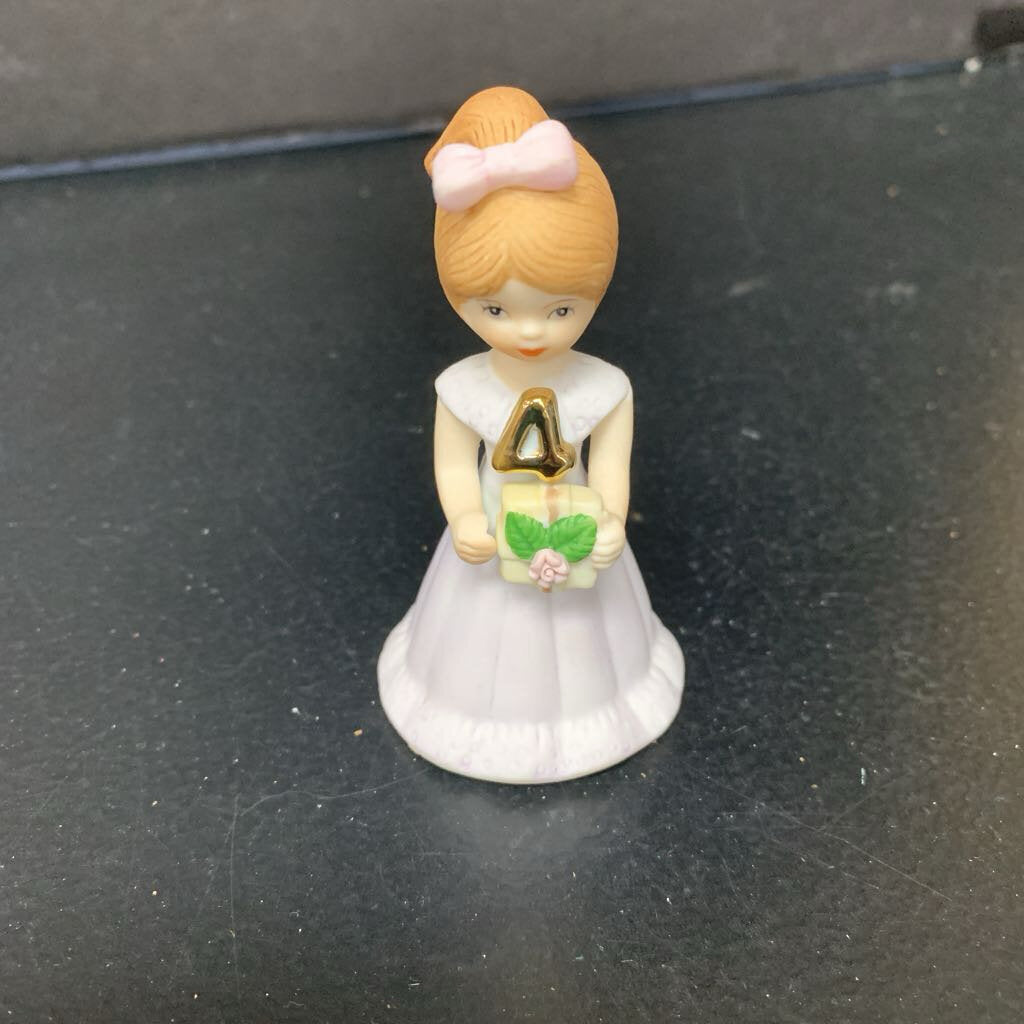 Birthday Girls Ceramic Figurine Age 4