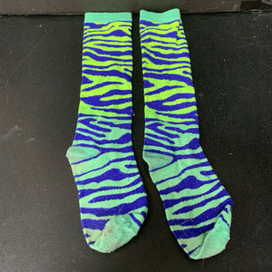 Girls Zebra Print Socks