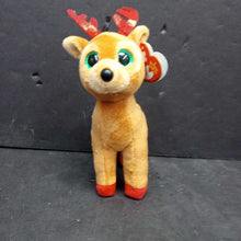 Load image into Gallery viewer, Tinsel the Reindeer Christmas Beanie Baby
