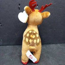 Load image into Gallery viewer, Tinsel the Reindeer Christmas Beanie Baby
