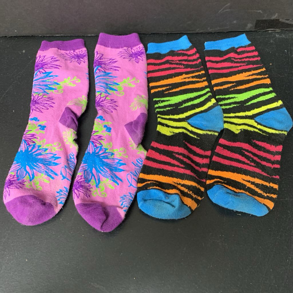 2pk Girls Socks