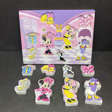 Load image into Gallery viewer, 8pc Minnie Mouse Wooden Chunky Puzzle
