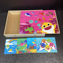 Load image into Gallery viewer, 5pk Puzzles w/Wooden Case
