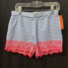Load image into Gallery viewer, Striped Lace Hem Shorts
