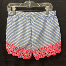 Load image into Gallery viewer, Striped Lace Hem Shorts
