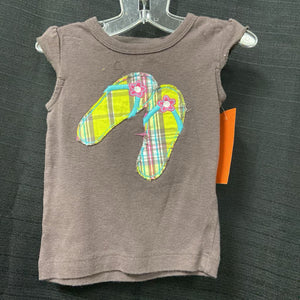 2pc Plaid Flip Flops Outfit
