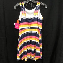 Load image into Gallery viewer, Striped Dress w/Necklace (NEW)
