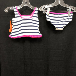 2pc Striped Swimwear